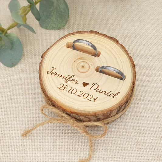 Boîte à matiques de mariage en bois personnalisée