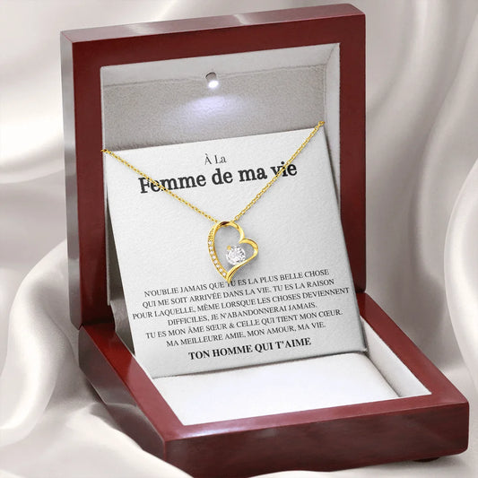 Coffret Collier « À la Femme de Ma Vie »