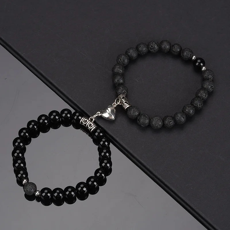 Bracelet Coeur Magnétique Pour Couple