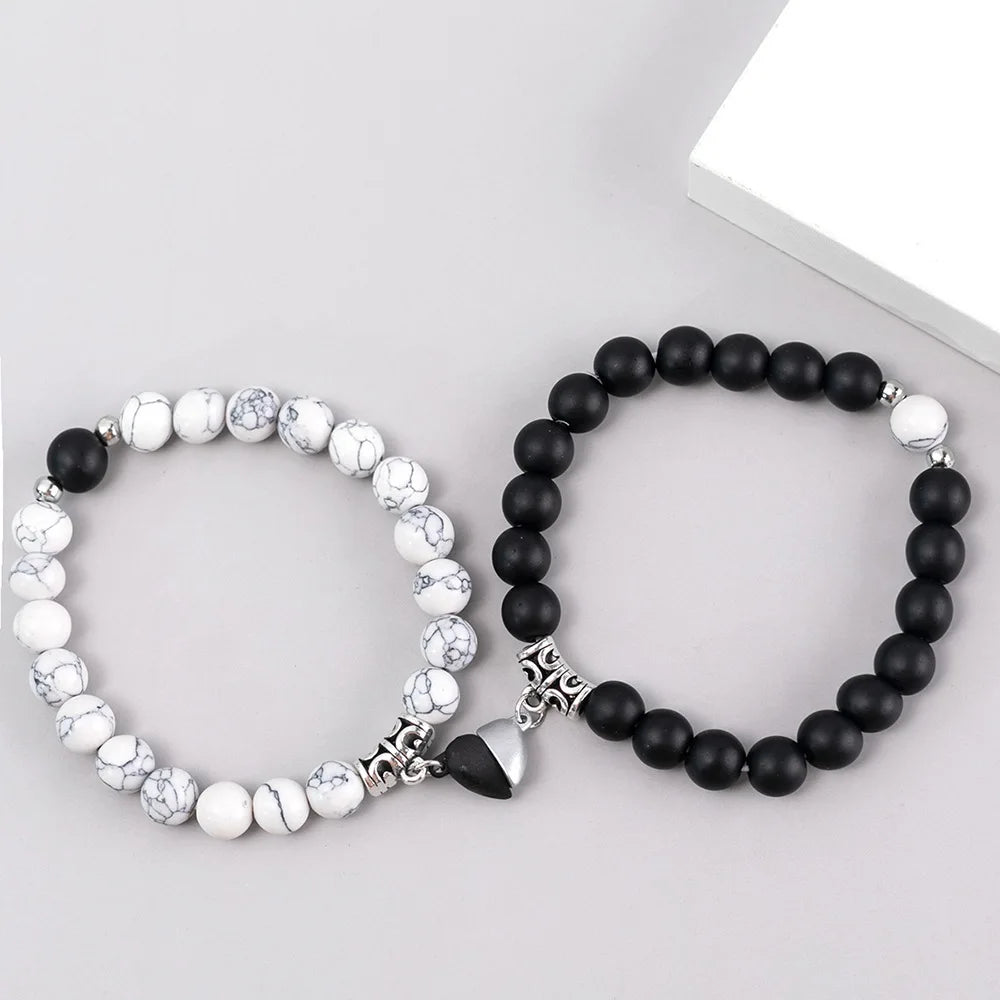 Bracelet Coeur Magnétique Pour Couple